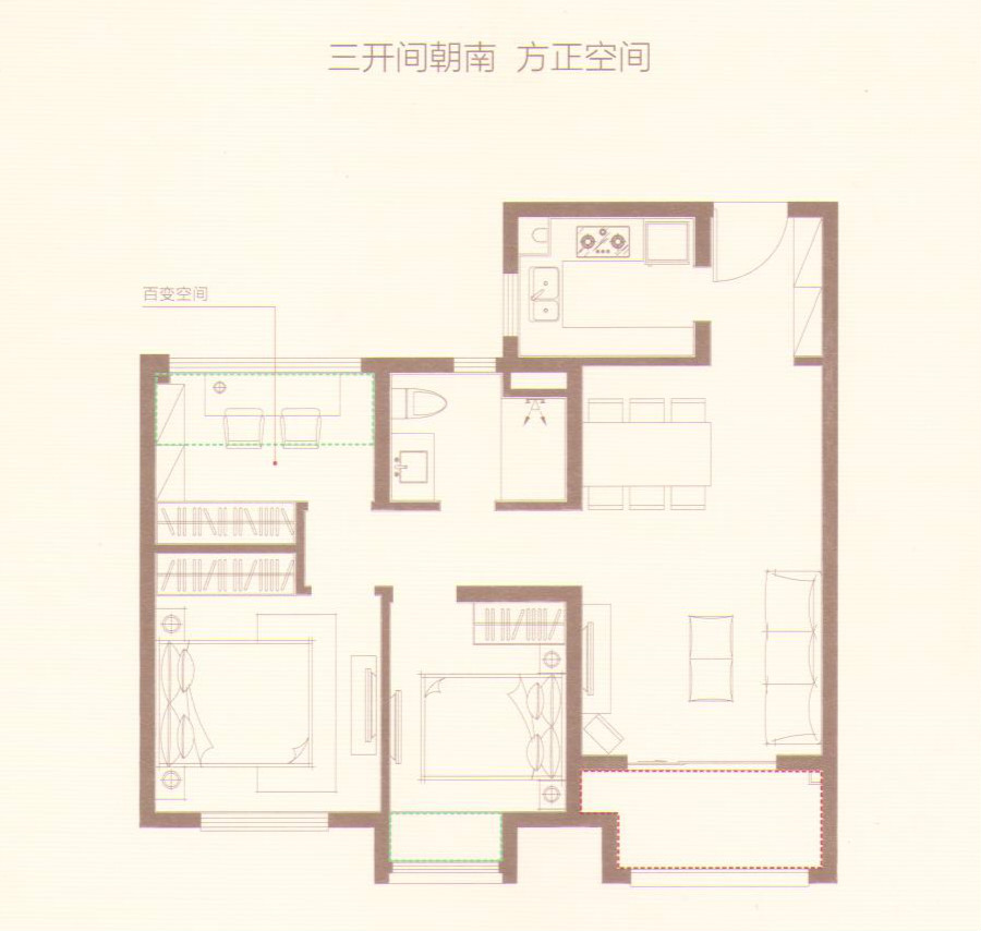 點(diǎn)擊圖片放大 戶型圖90㎡